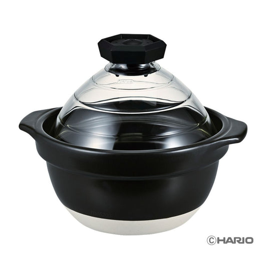 おいしさが見える フタがガラスのご飯釜