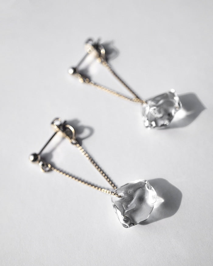 凛とした美しさ ピアス ダイヤモンド カレット