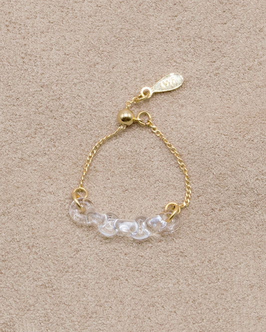 編んだような繊細な リング カラム