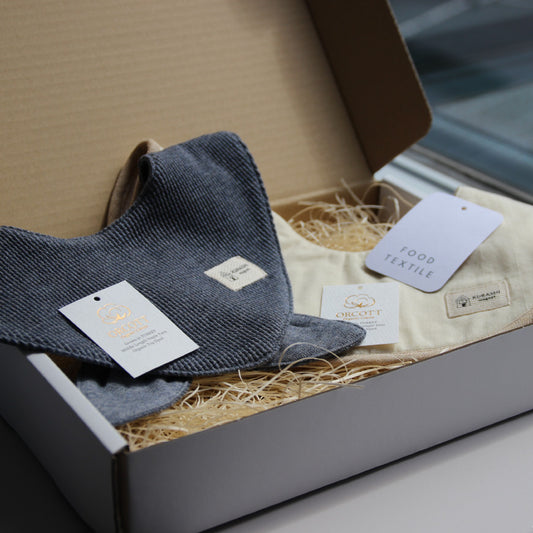 出産祝いにおすすめなオーガニックコットンスタイ 2枚セット